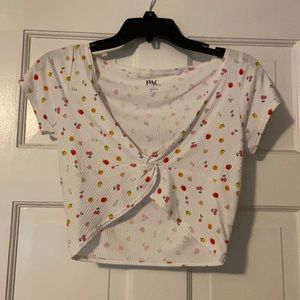 Fruit Printed Crop Top